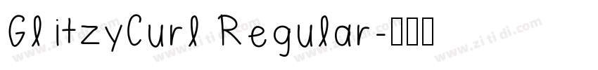 GlitzyCurl Regular字体转换